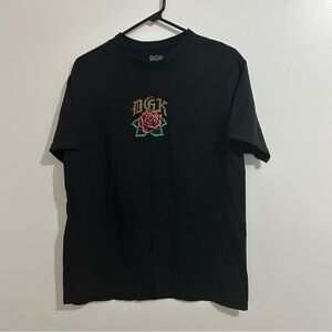 DGK Guadalupe Rose Virgin Mary Men's Black T-Shirt Size M Skater